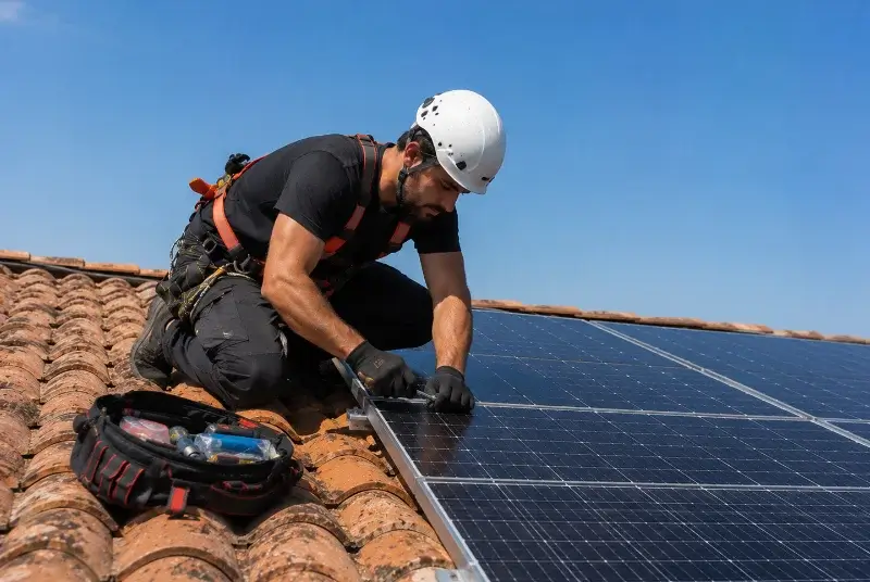 Maintenance et monitoring de panneaux solaires à Saint-André-de-Lidon
